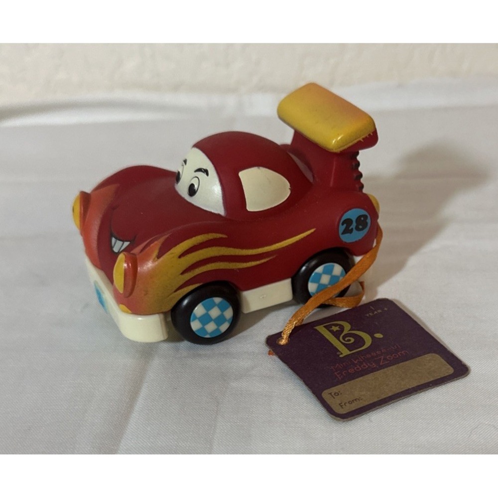 Battat Mini Wheeee-ls! Mini Pull-Back Race Car Toy - Freddy Zoom